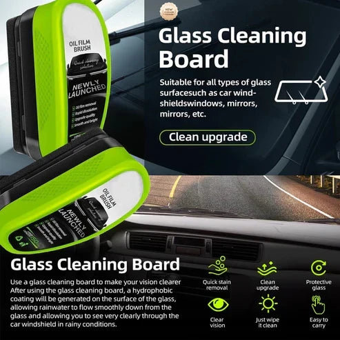 Oil Film Remover 2.0 – 150ml Windshield Cleaning Brush for Automotive Oil Film Removal