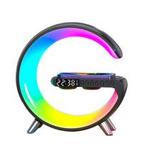 3in1 Speaker 15w Wireless Charger Alarm Clock Speaker Bluetooth with FM Radio Music Home Decor Styling Smart Lamps thumbnail